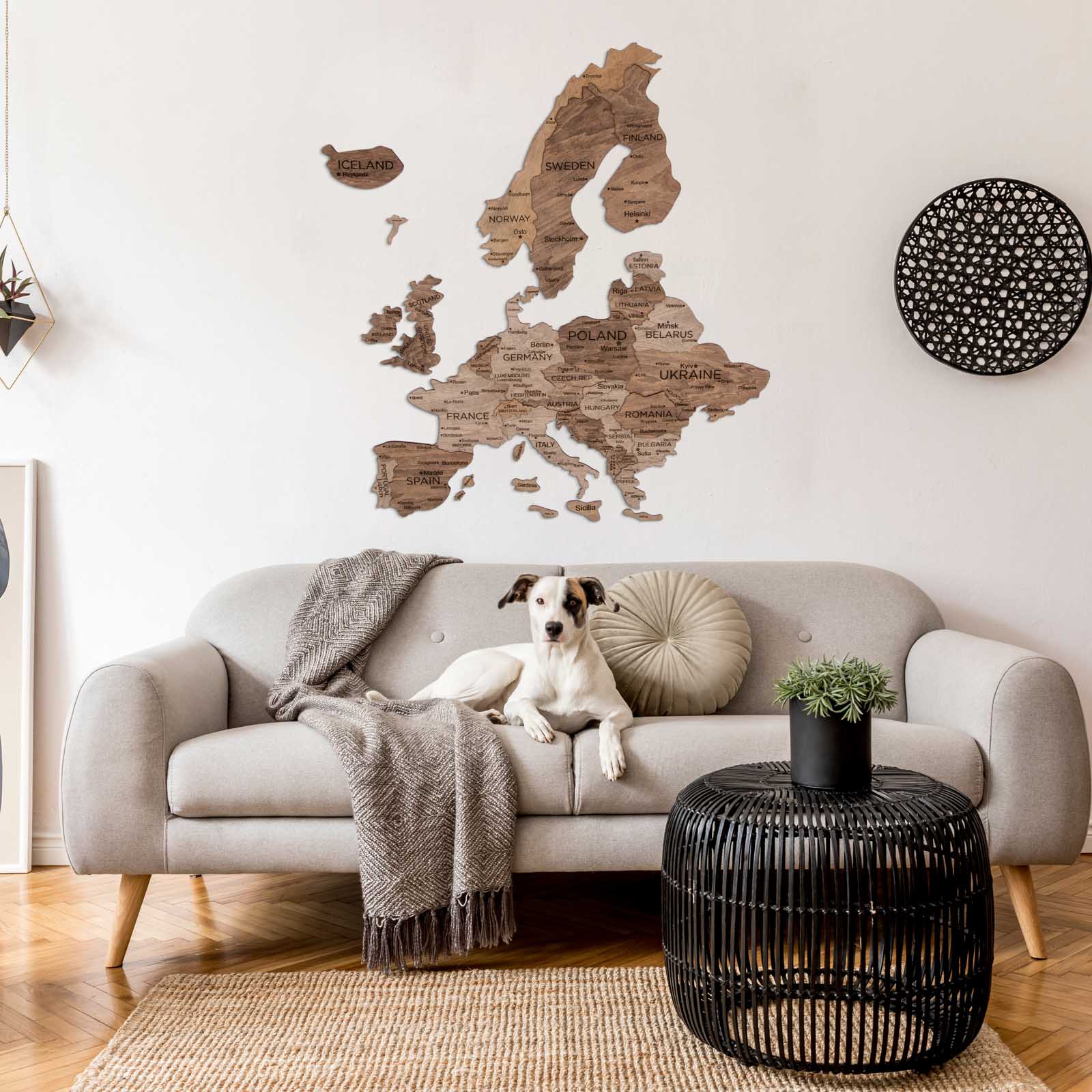 3D Europe Wooden Map Terra by Enjoy The Wood