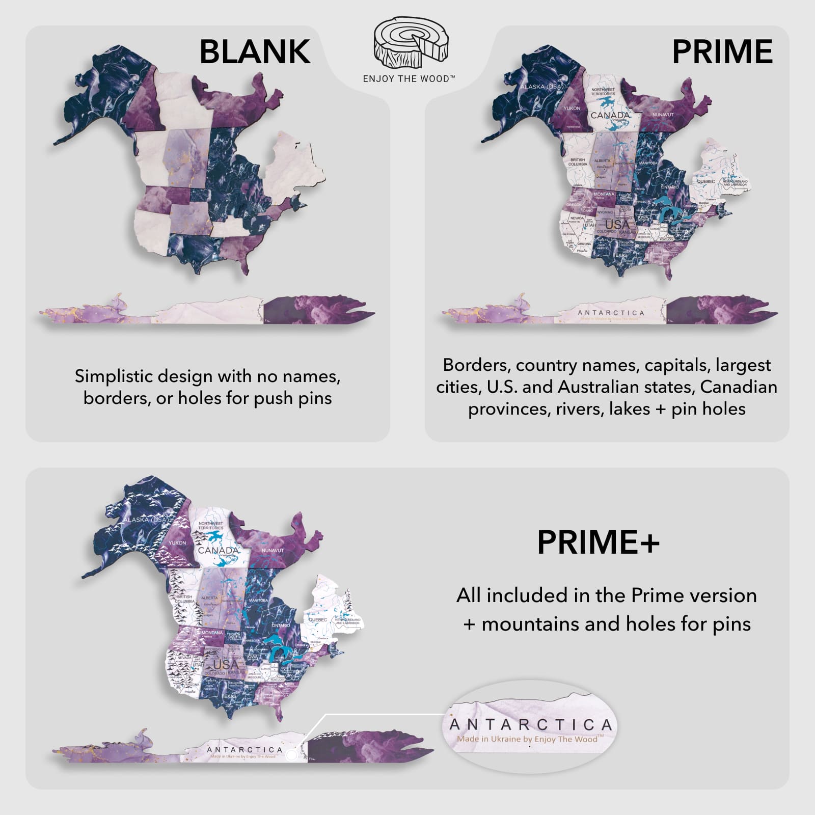 colorful world map art