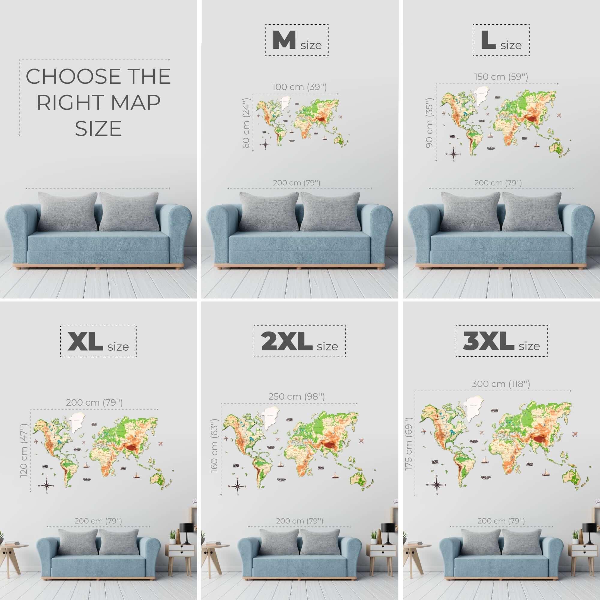 physical luminous map