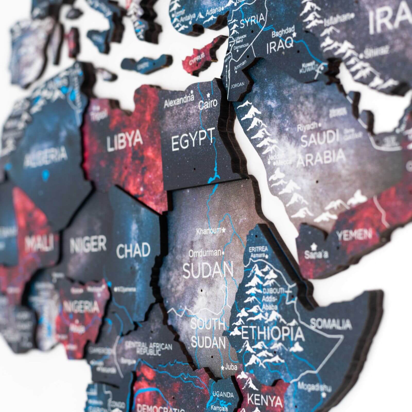 colorful wood wall art