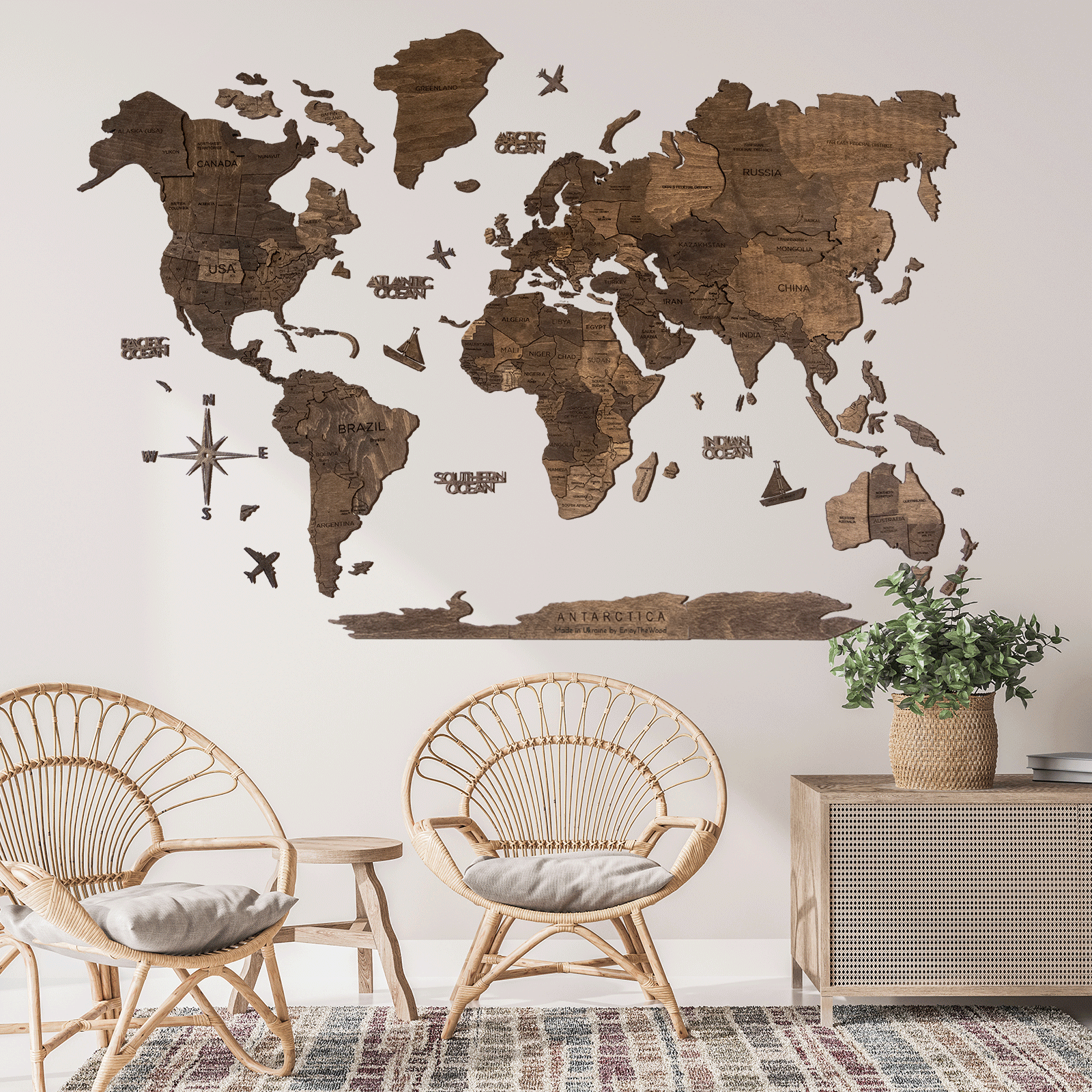 Antártida para Mapas en Colores Naturales