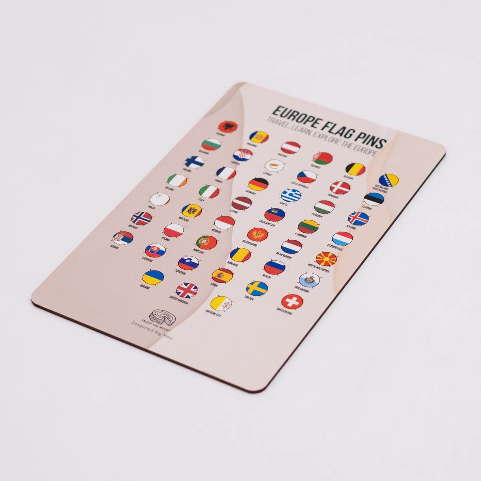 Chinchetas con Banderas de Europa