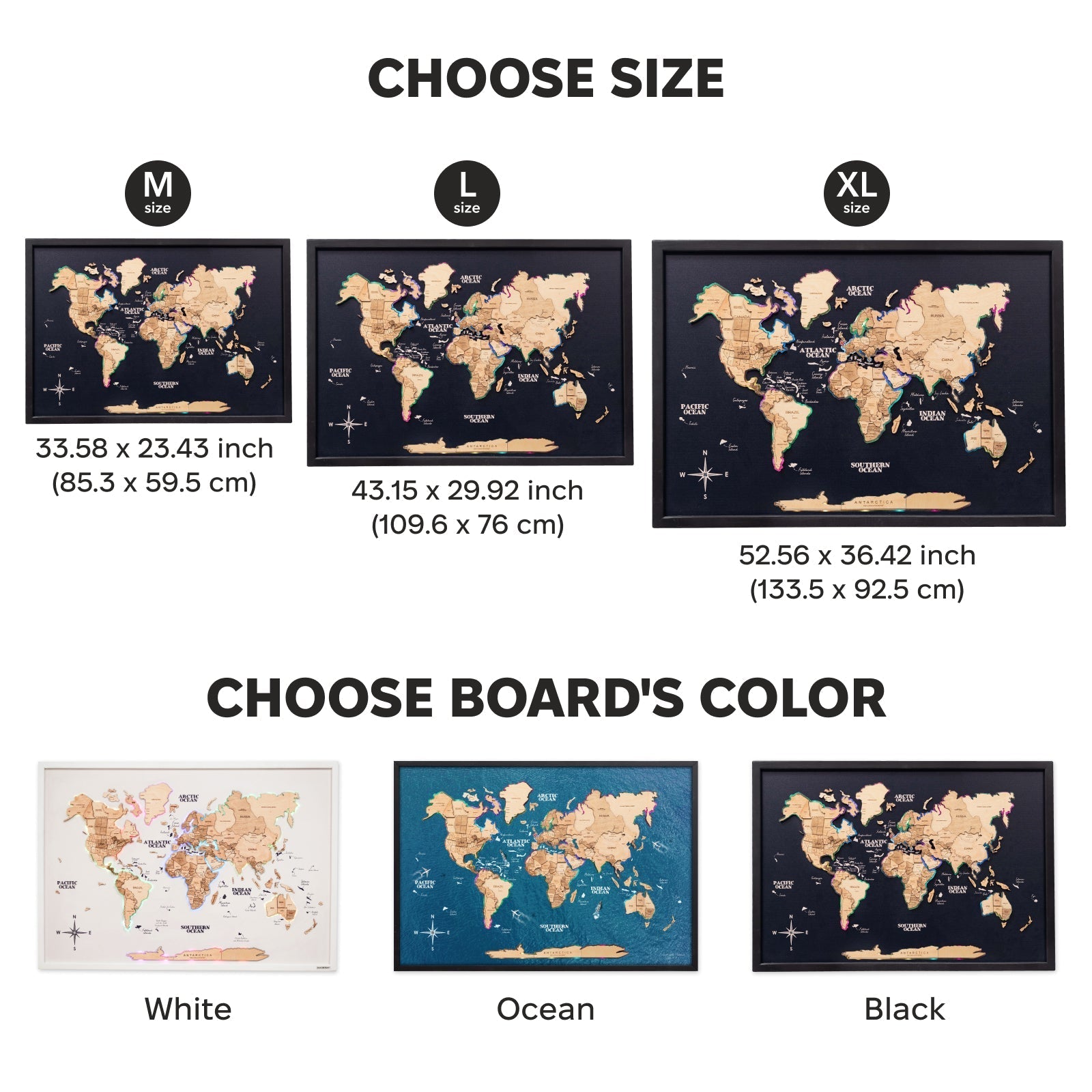 Map on Board LED 2.0 Gold