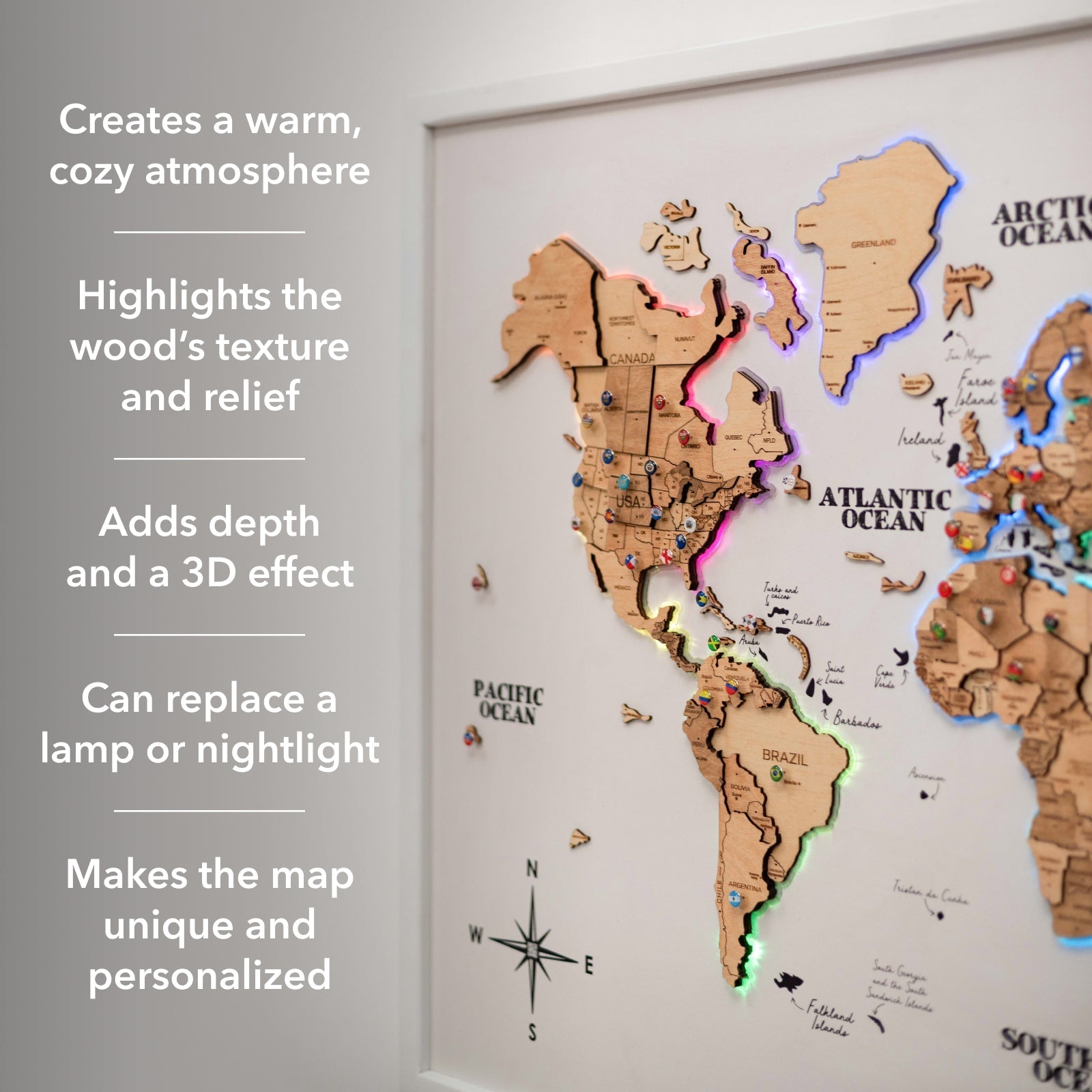 Map on Board LED 2.0 Gold