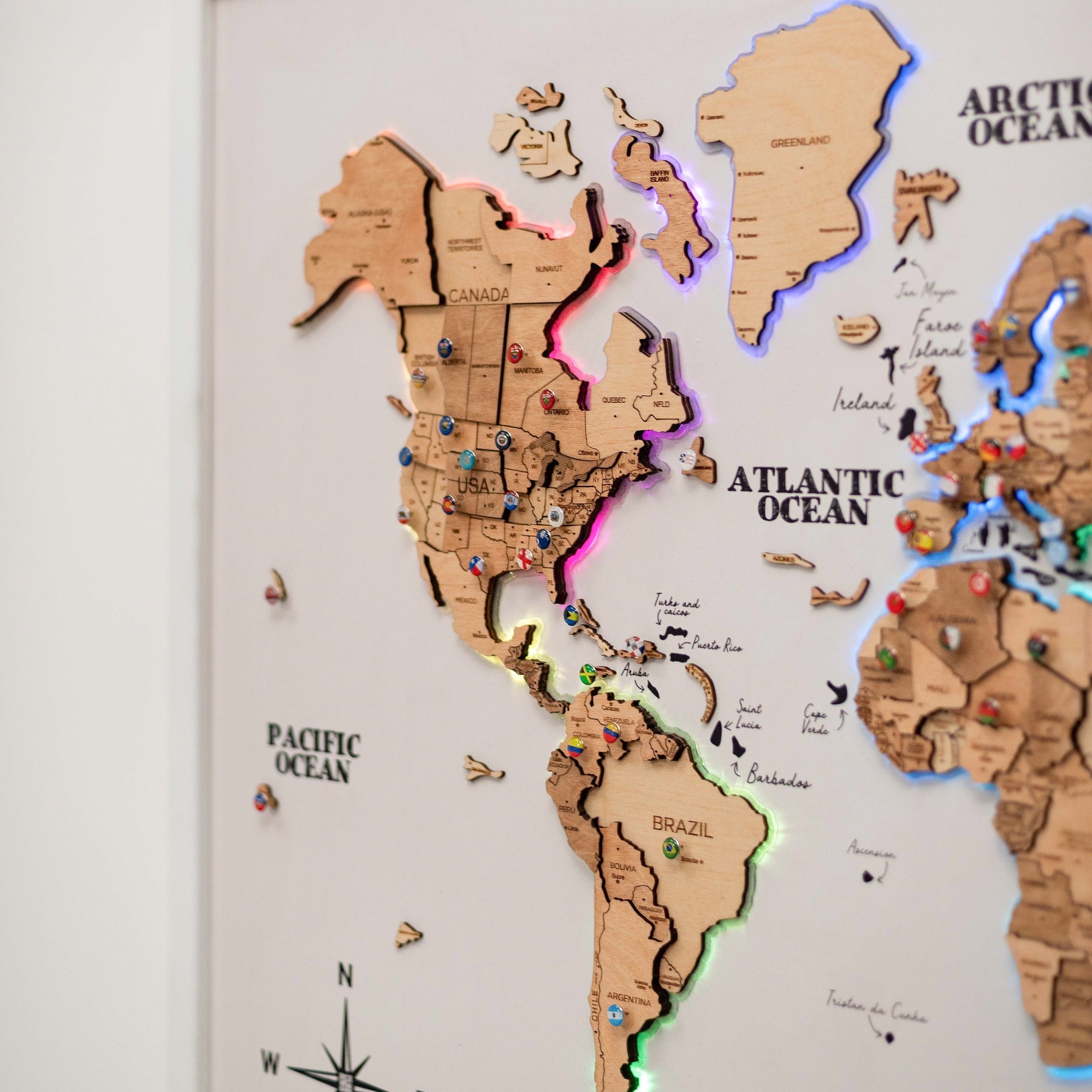 Map on Board LED 2.0 Gold