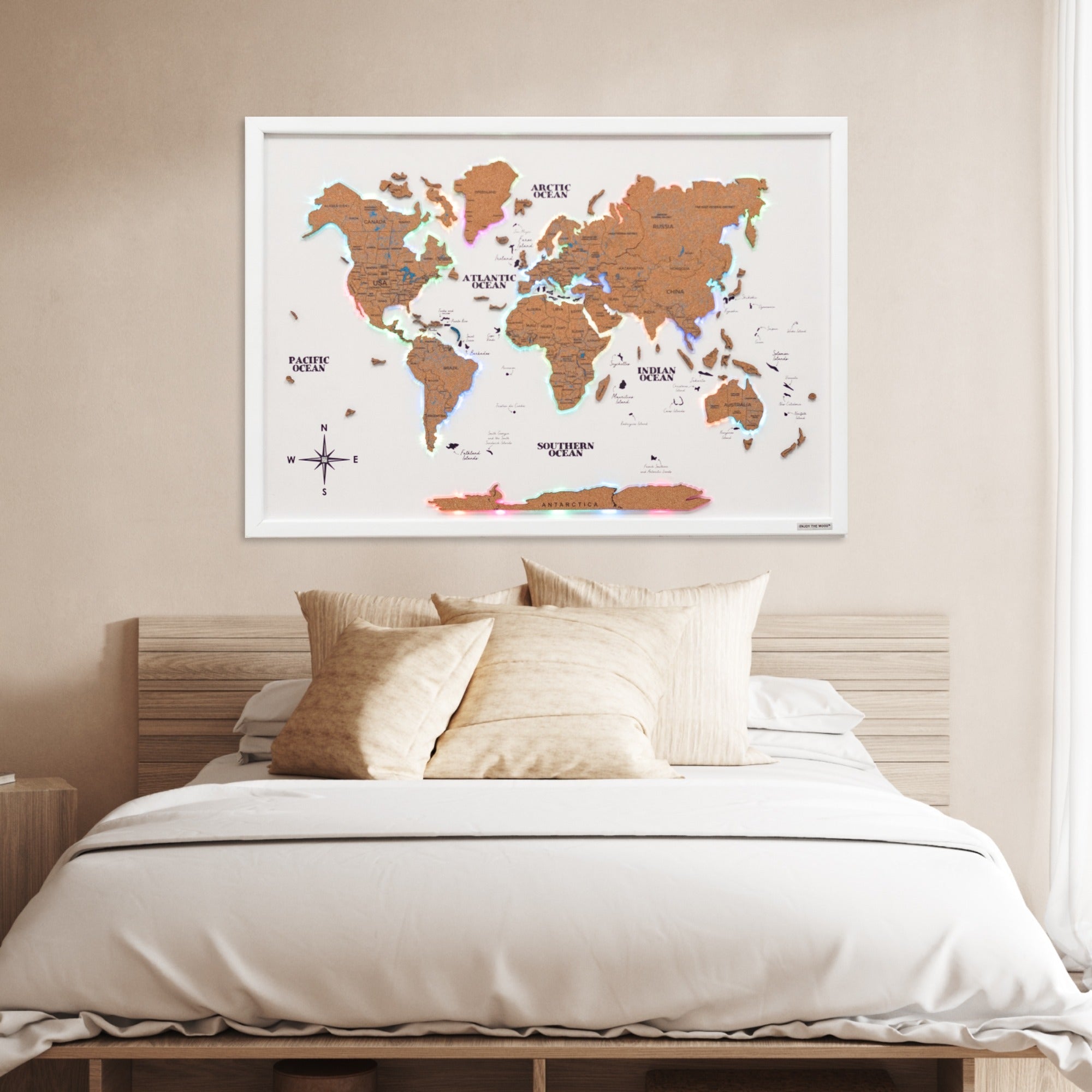 Map on Board LED 2.0 Cork