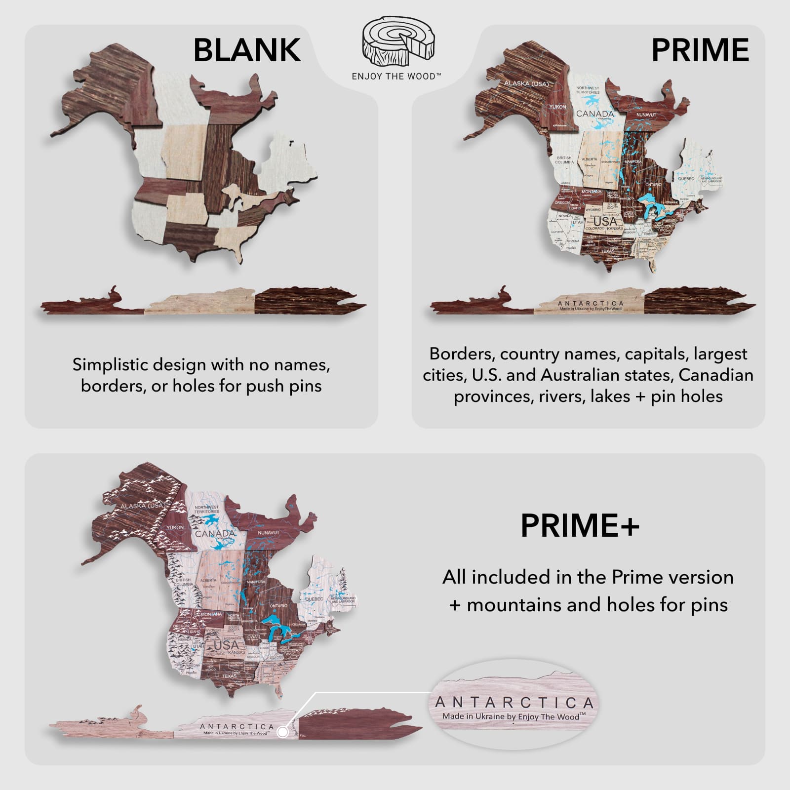 Mapa cappuccino en pared