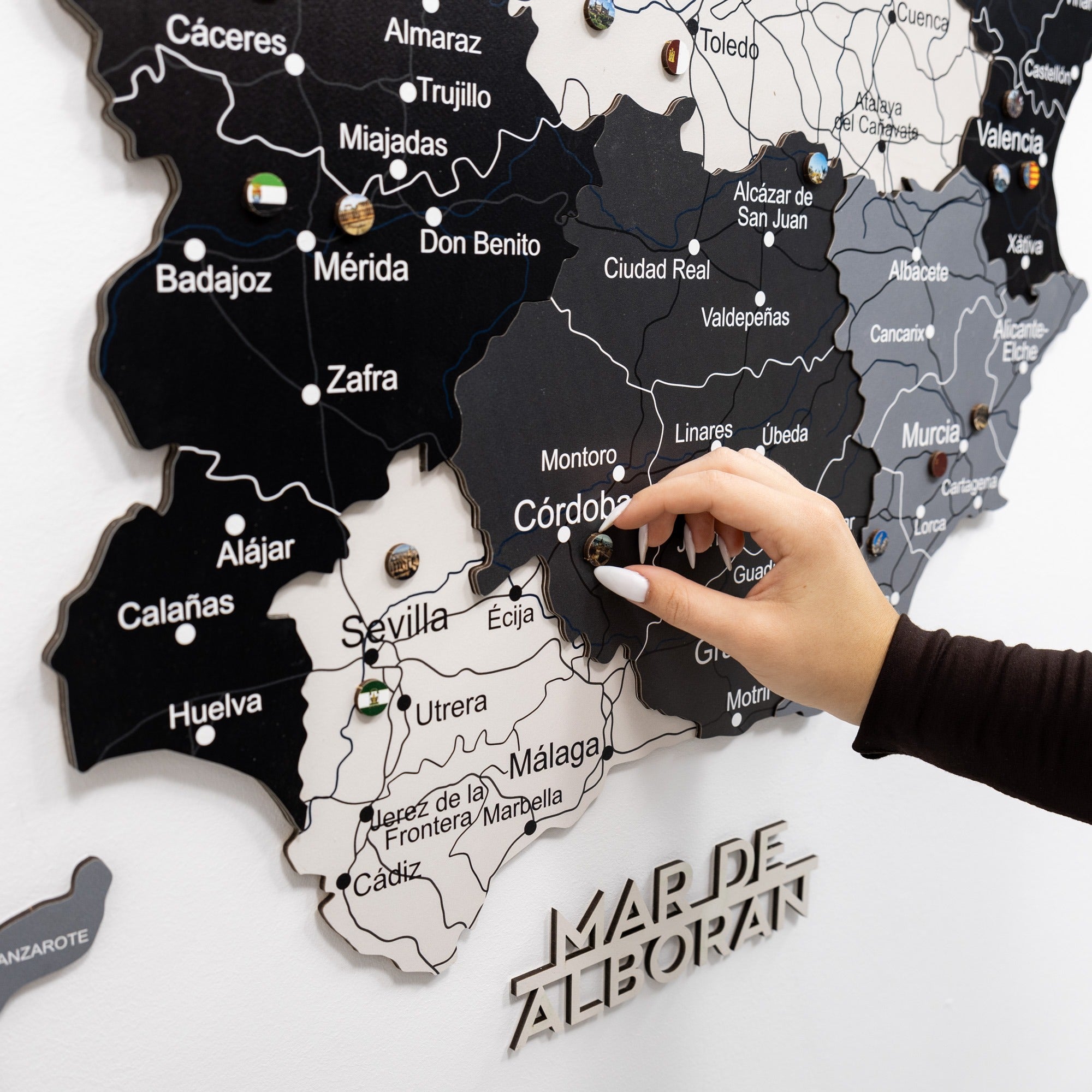 Mapa de España Madera - Nordik