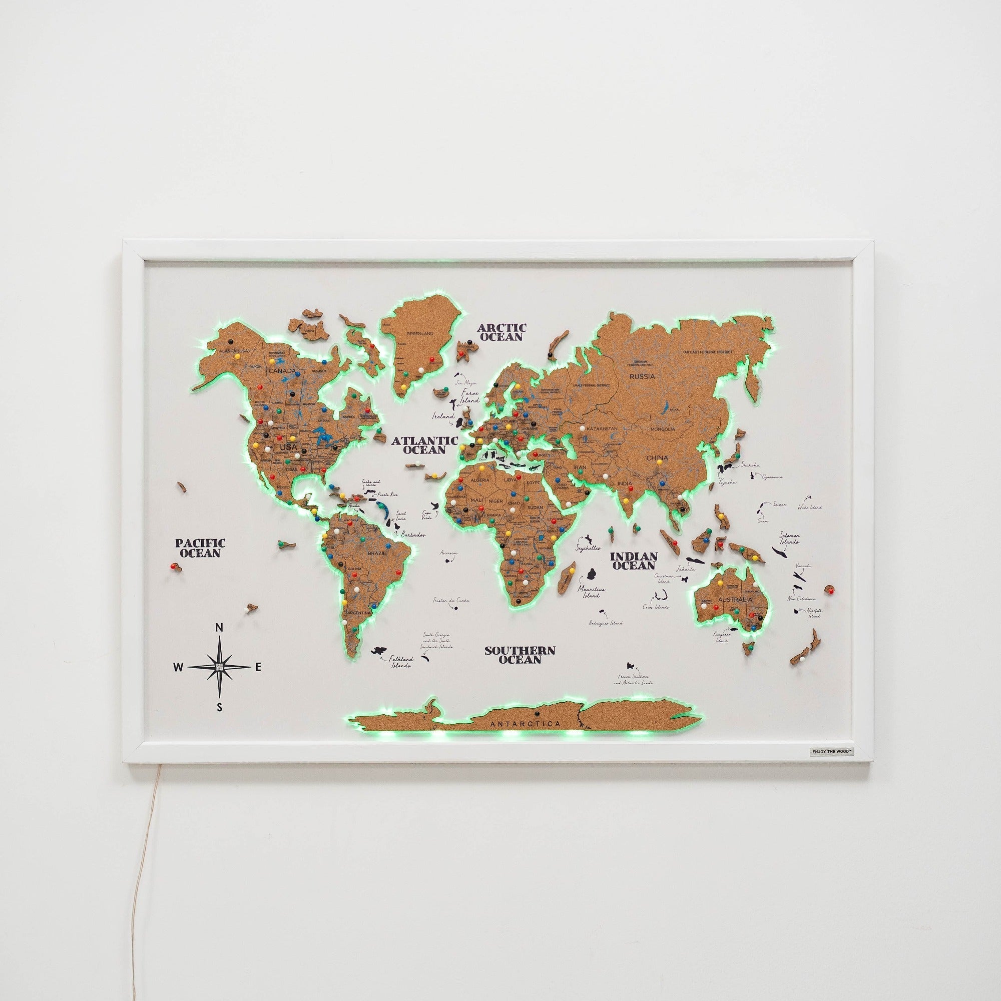 Map on Board LED 2.0 Cork