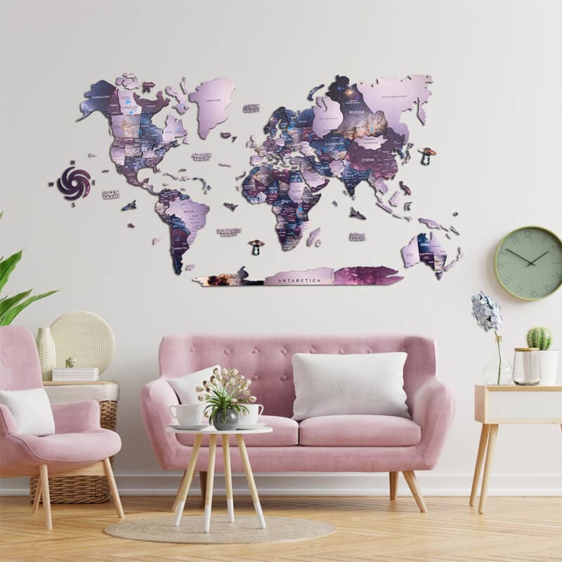 3d holz weltkarte sirius