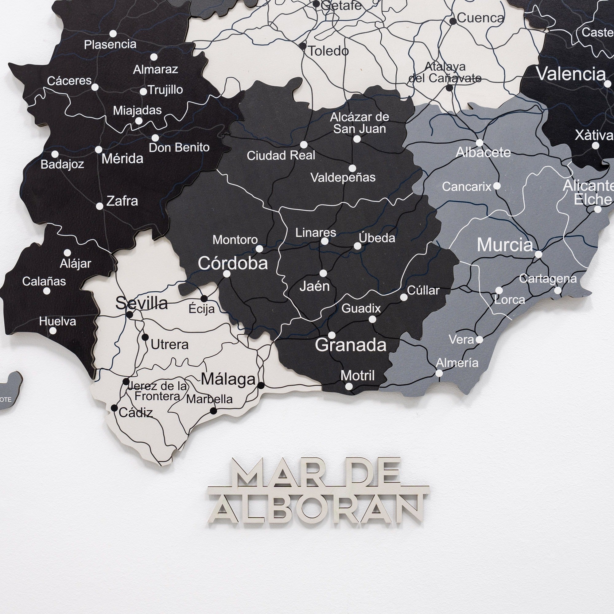 Mapa de España Madera - Nordik