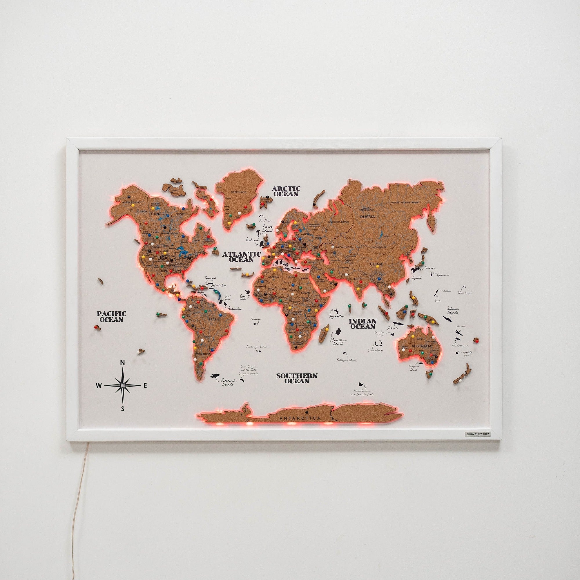 Map on Board LED 2.0 Cork