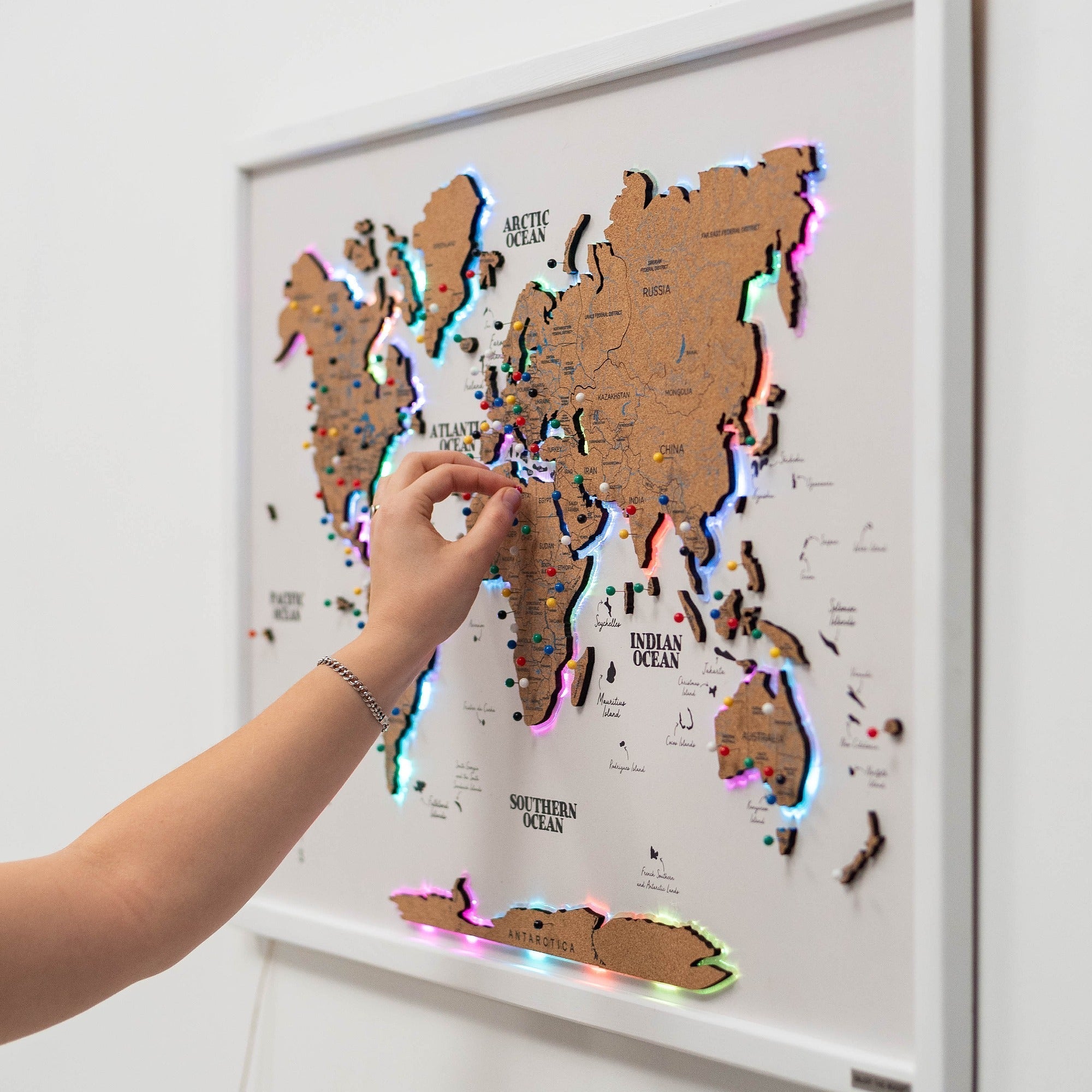 Map on Board LED 2.0 Cork